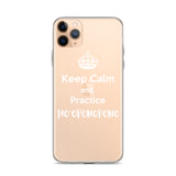 Keep Calm and Practice Ho'oponopono iPhone Case White, White tipology,