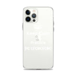 Keep Calm and Practice Ho'oponopono iPhone Case White, White tipology,