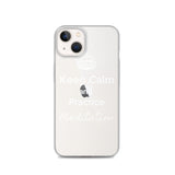 Keep Calm and Practice Meditation Case for iPhone White