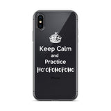 Keep Calm and Practice Ho'oponopono iPhone Case White, White tipology,